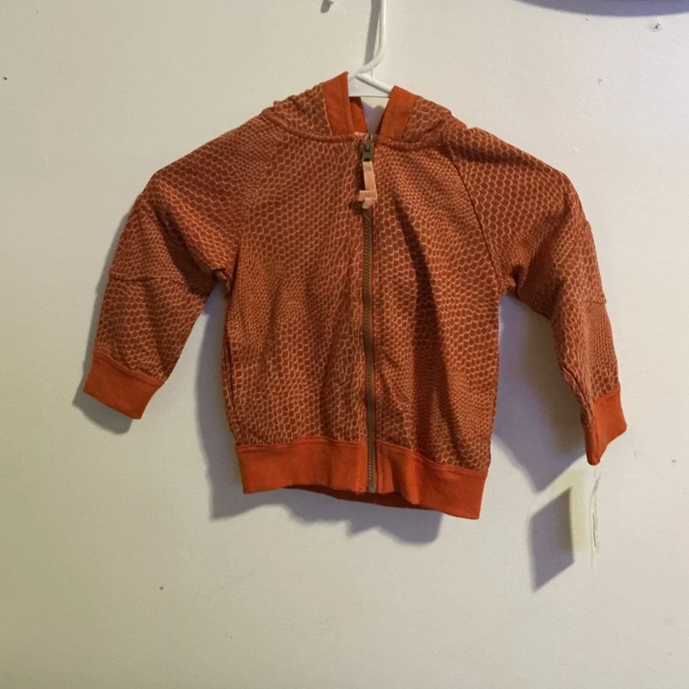 OshKosh B'gosh Textured Orange Hoodie